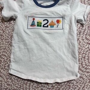 Kids White Birthday Shirt
